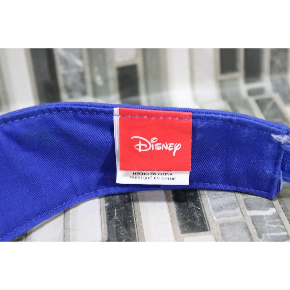 Vintage Disney Mickey Mouse Visor‎ Hat Disneyworld Blue Adjustable
